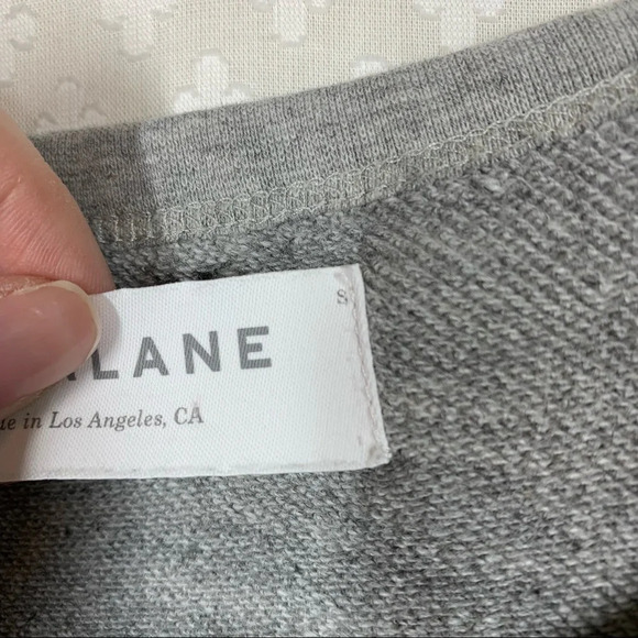 Everlane Grey Knit Short Sleeve Top - Picture 4 of 6